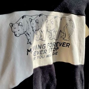 Attitude hoodie.Forever moving forward or you will die. Korean designer.Oversize